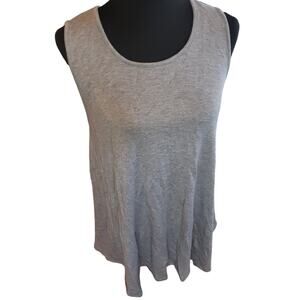 joan vass studio L gray sleeveless‎ tank